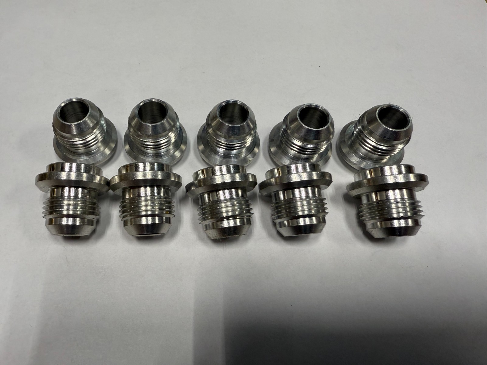 8AN Aluminum Weld On Fitting - 10 PACK