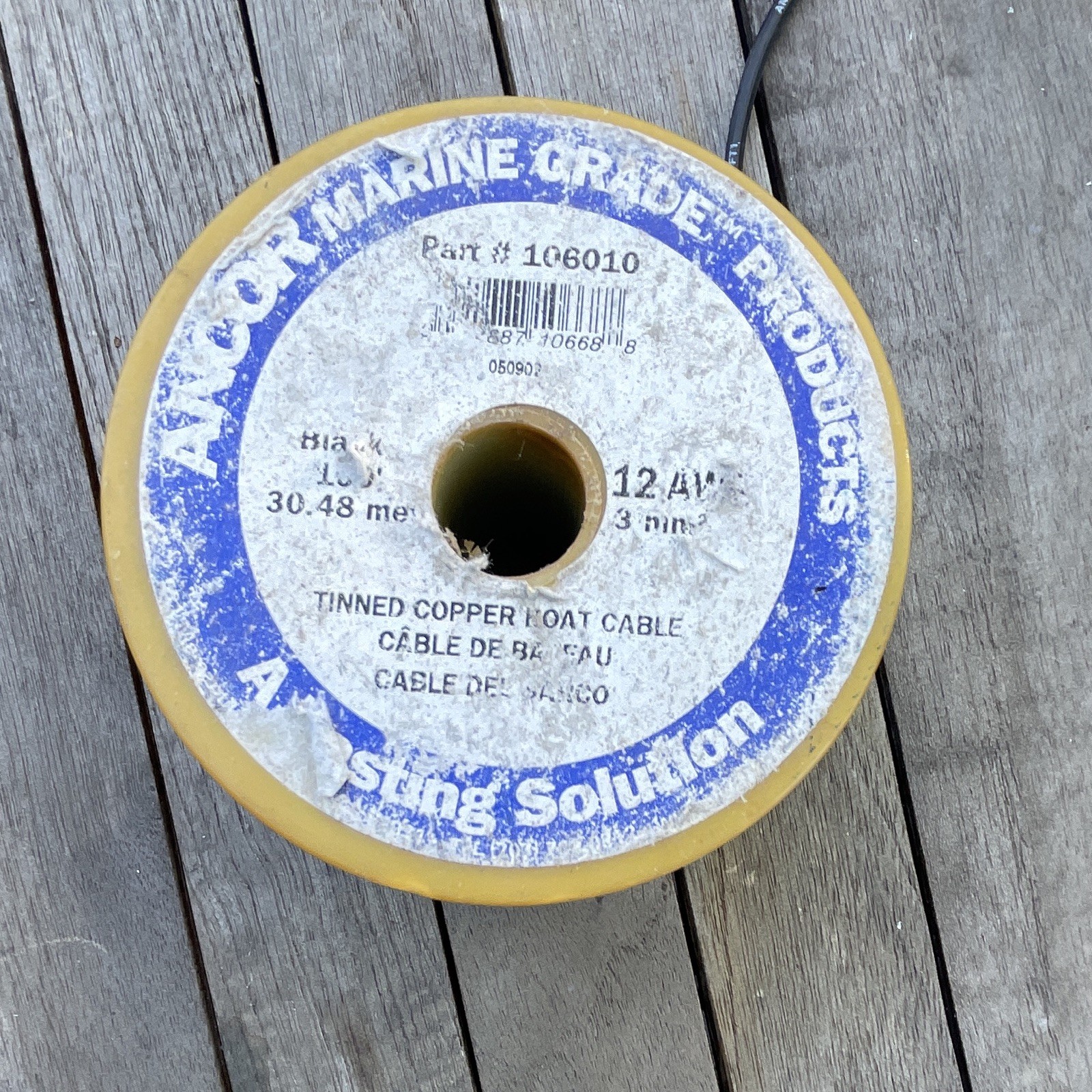 Ancor Marine Grade Copper Boat Cable 12 Segment 12 awg 100’ spool