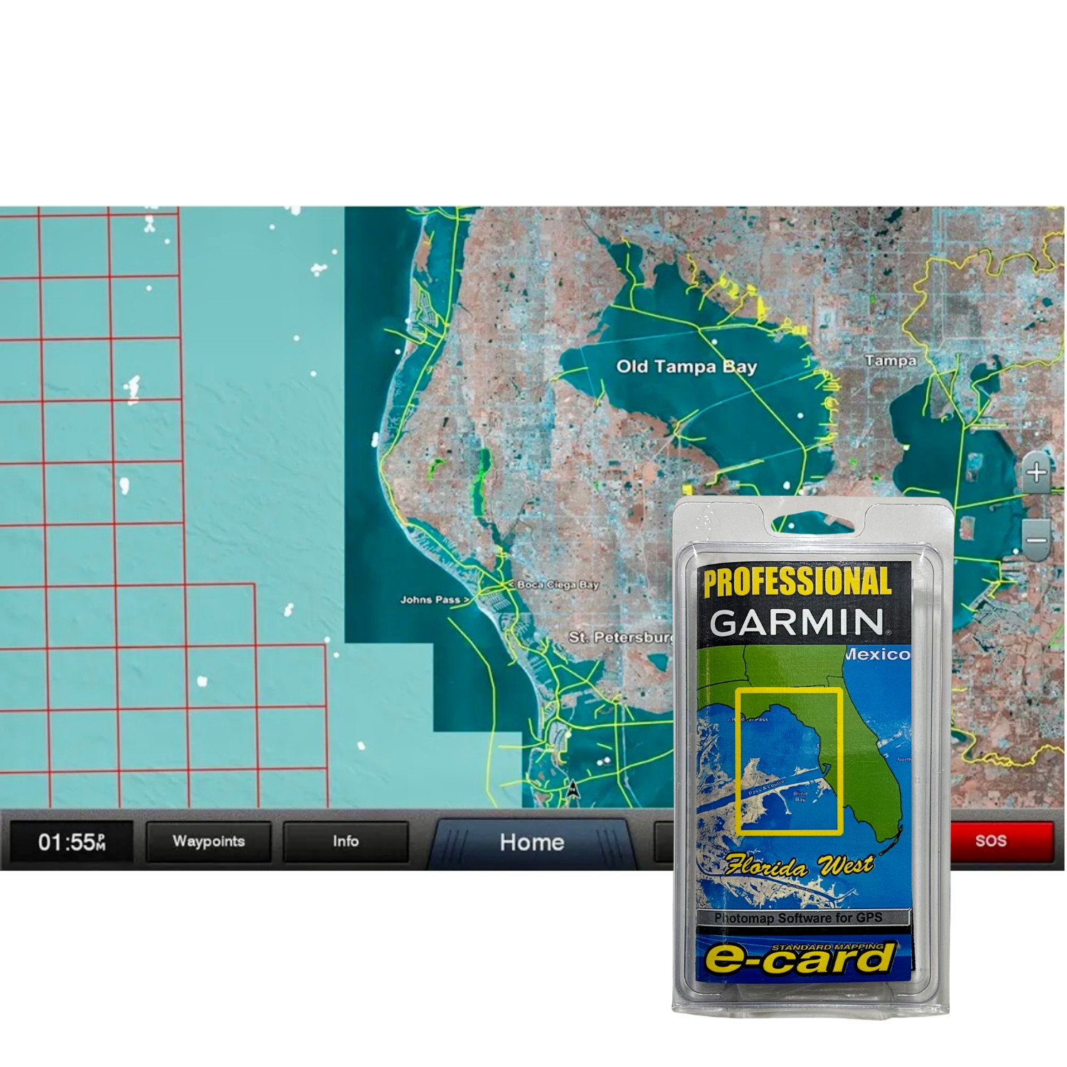 Garmin Standard Mapping Florida West Pen Professional SD/MicroSD Fishfinder Card Garmin Standard Mapping Florida West Pen Professional SD/MicroSD Fishfinder Card