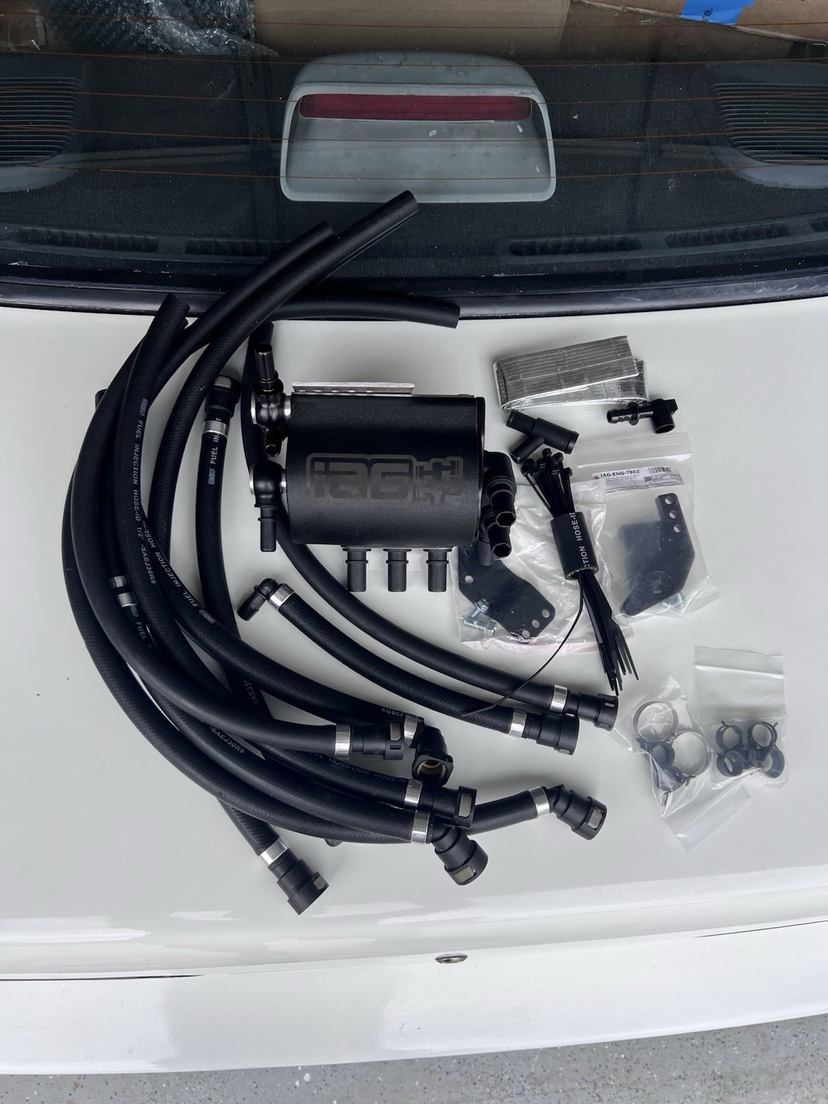IAG V3 Air Oil Separator AOS for 02-14 Subaru WRX/STi W/ PitchStop Mount Bracket