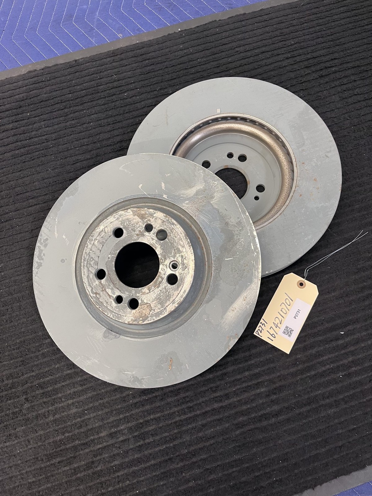2020-2026 Mercedes GLE350 W167 Front Vented Rotor Pair OEM A1674210701