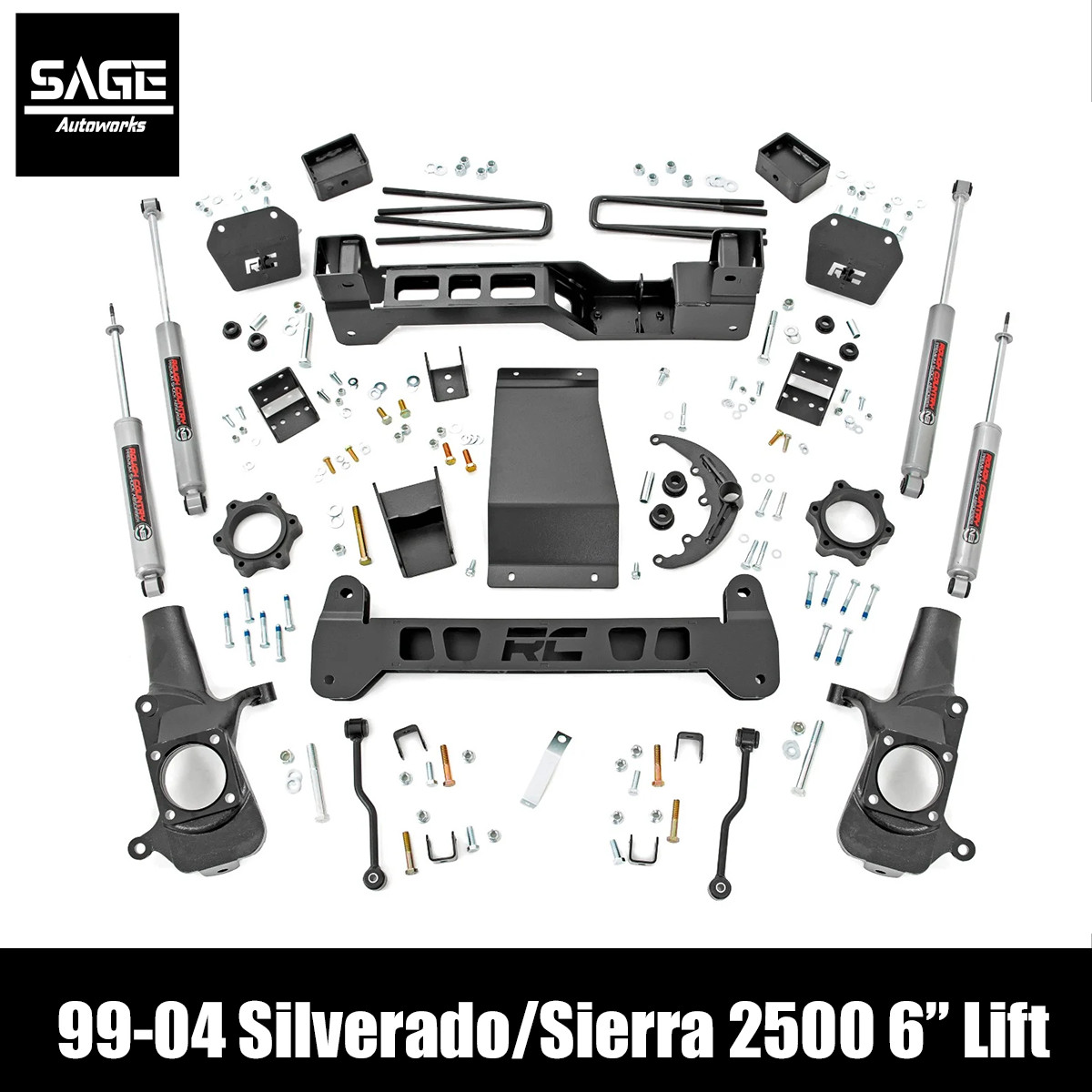 6 Inch Lift for 99-04 Silverado 2500 and Sierra 2500