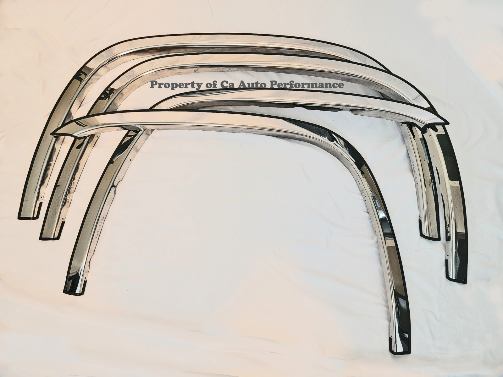 For 07-2013 Sierra Chrome Polished Stainless Steel Fender Trim Molding Flares 2