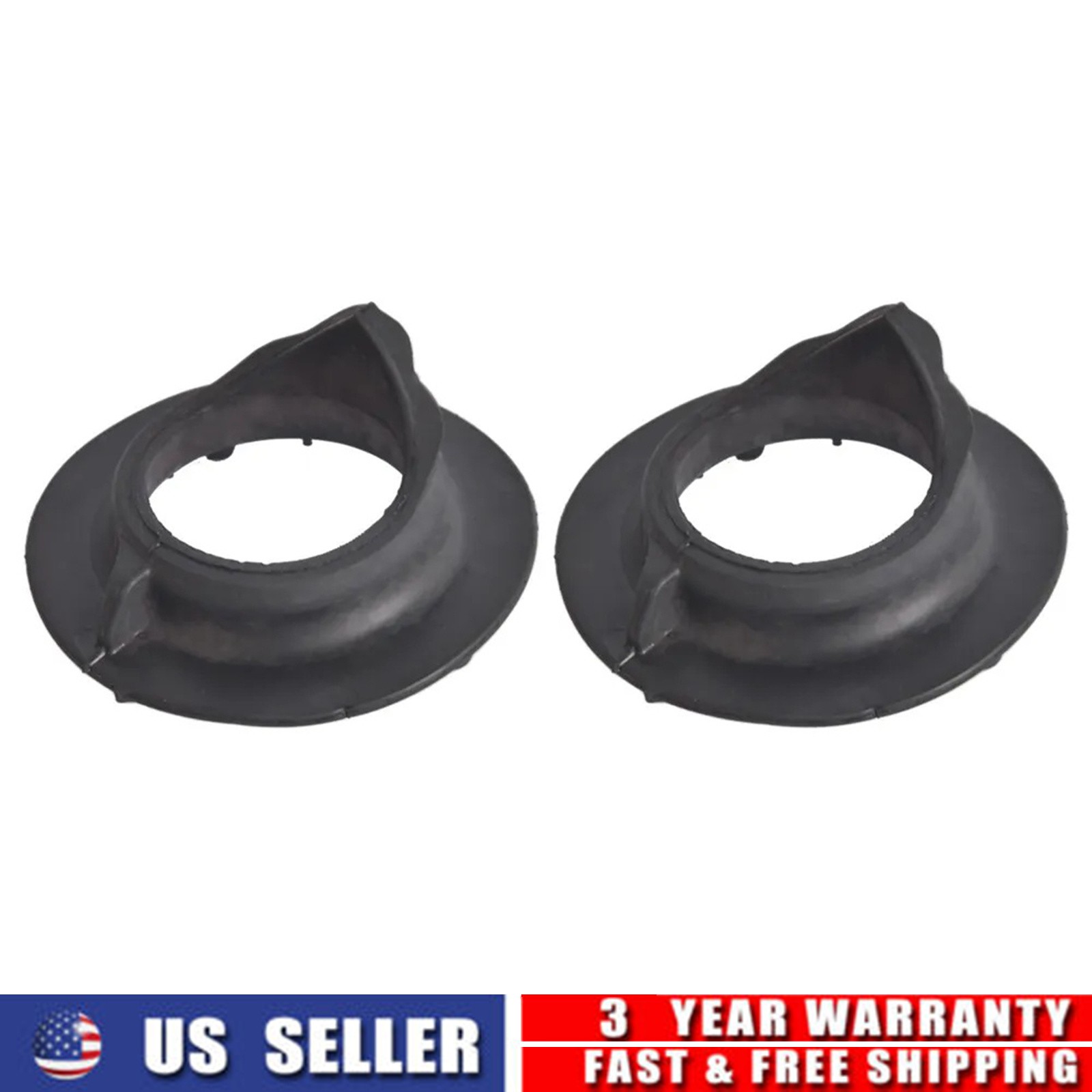 2x Car Rear Lower Coil Spring Insulator Black Fits For 2006-2011 Honda Civic