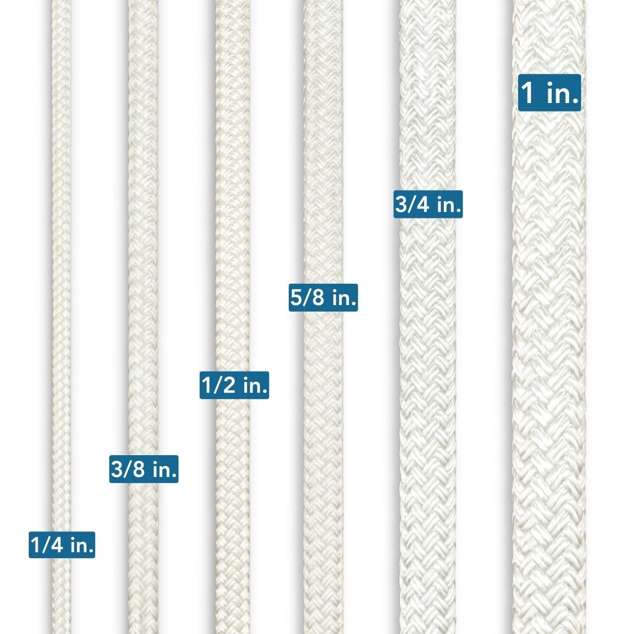 Premium Double Braid Nylon Rope Marine Anchor Line Dock Mooring Fender All Sizes