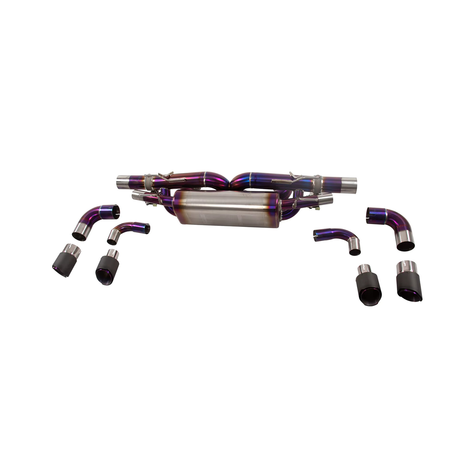 Benni Titanium Valved Cat-Back Exhaust Aston Martin V8 Vantage Blue Burnt Remote