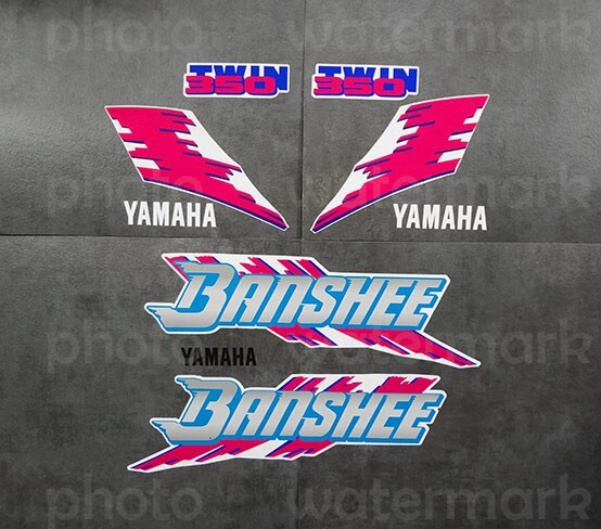 92\' 1992 Yamaha Banshee Decals Stickers Quad Graphics 9pc kit YFZ350 ATV