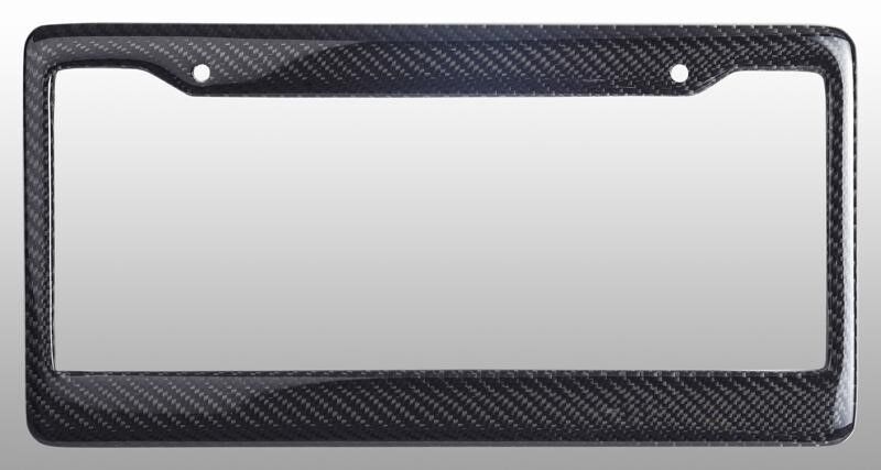 Real 100% Carbon Fiber License Plate Frame Tag Cover Orignal 3K With Free Caps