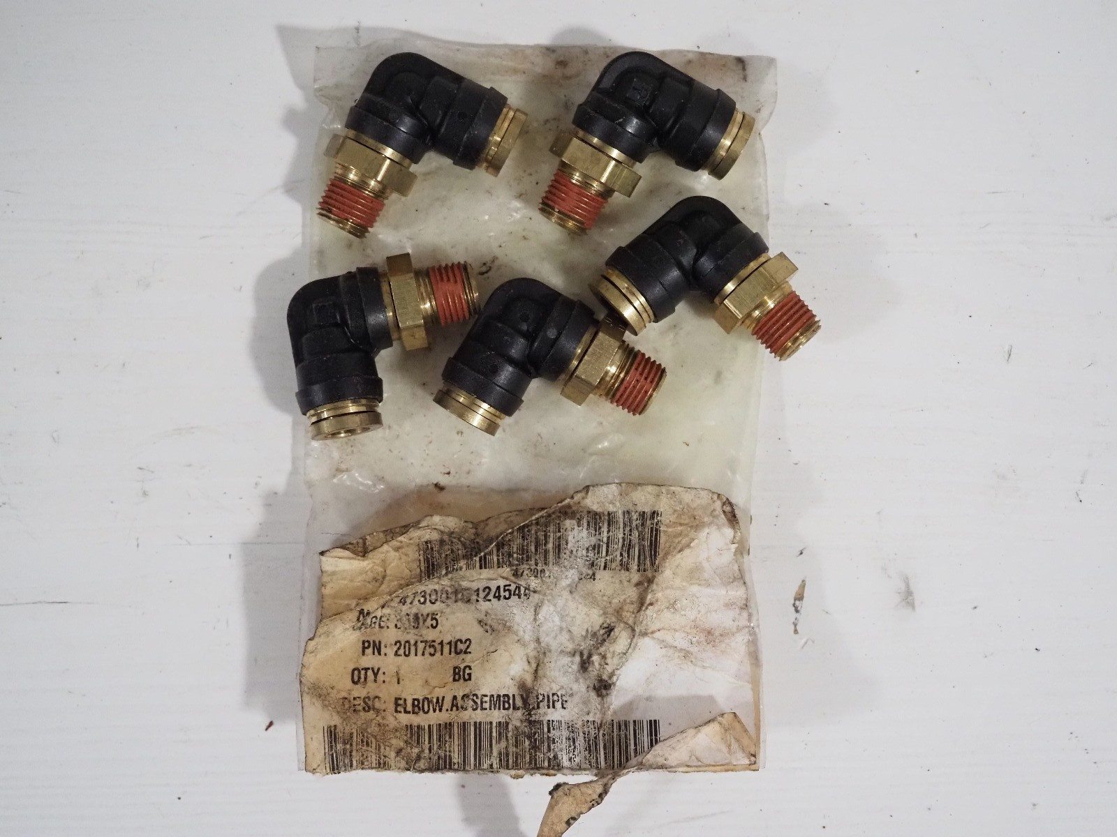 GENUINE INTERNATIONAL 2017511C2 Elbow 90 Deg 3/8 Ptc X 1/4 Mp (5 Pack) GENUINE INTERNATIONAL 2017511C2 Elbow 90 Deg 3/8 Ptc X 1/4 Mp (5 Pack)