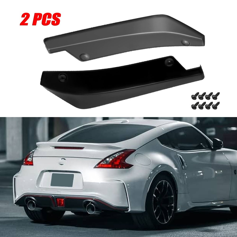 For Nissan 370Z 2009-2021 Black Rear Bumper Lip Splitter Diffuser Body Kit