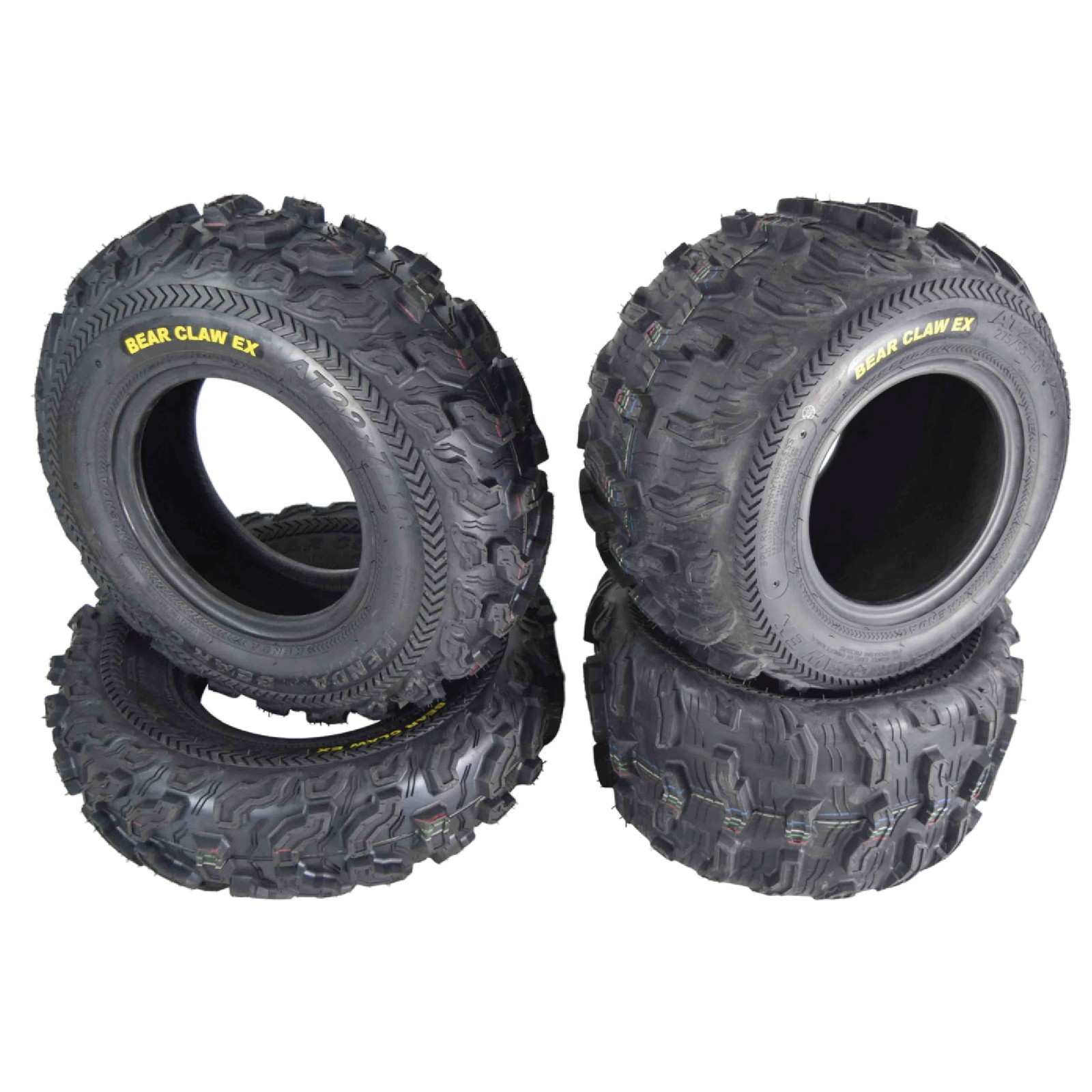 Kenda Bear Claw EX 22x7-10 F 22x11-10 R ATV 6 PLY Tires Bearclaw - 4 Pack Set