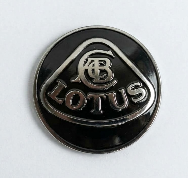 1 Pcs Lotus Emblem Hood Nose Evora Elise Exige Black Metal Made Fit Design