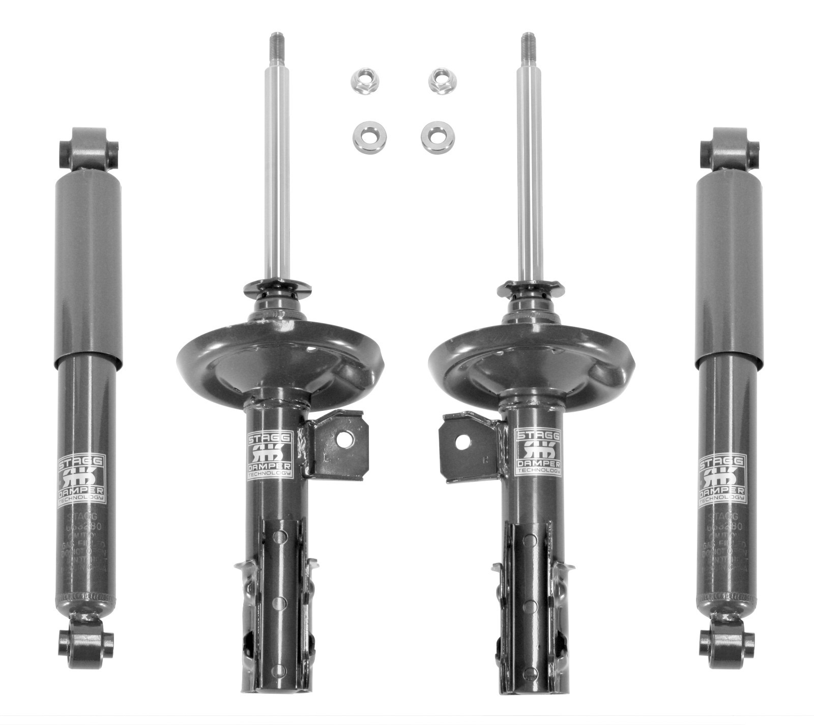 STAGG 4 STRUTS SHOCKS SATURN ION 1 2 & 3 all 2003 03 2004 04 05 06 07 to 2007