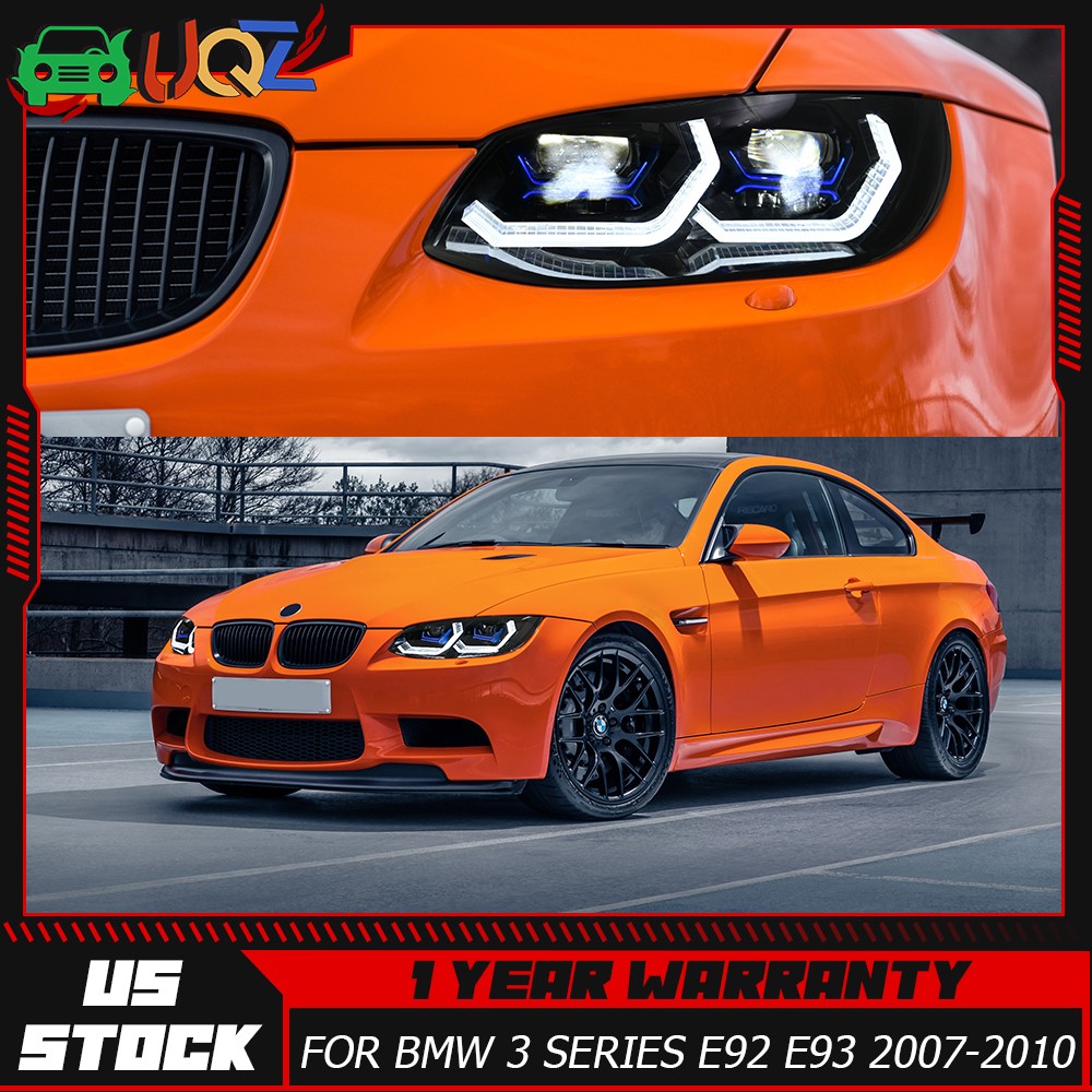 For HID/Xenon 2007-2010 BMW E92 E93 328i 335i Coupe F32 Style LED Headlights 2PC For HID/Xenon 2007-2010 BMW E92 E93 328i 335i Coupe F32 Style LED Headlights 2PC
