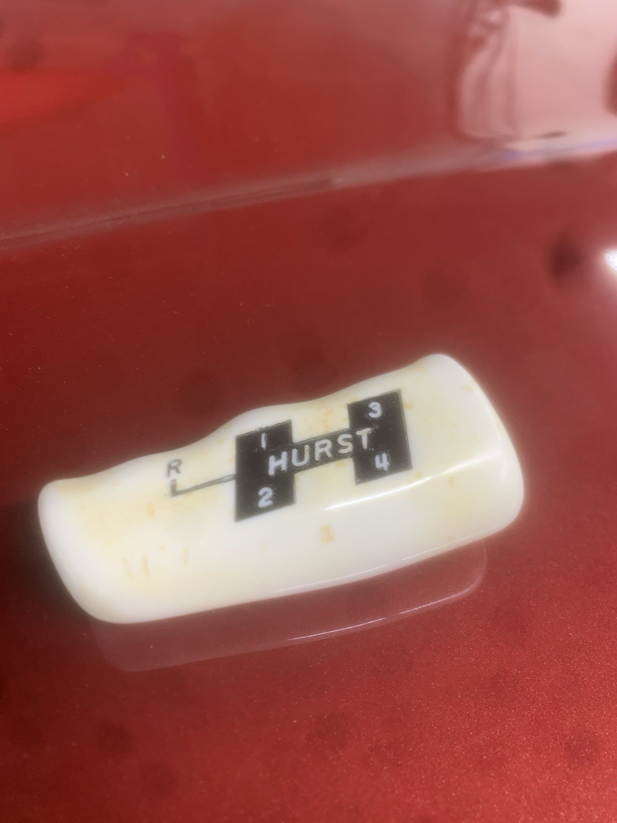 Vintage Original Hurst “ivory” White T Handle 3/8-16 Coarse Thread Vintage Original Hurst “ivory” White T Handle 3/8-16 Coarse Thread