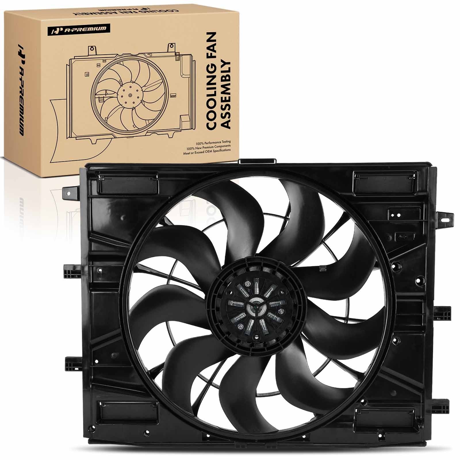 A-Premium Cooling Fan Assembly with Brushless Motor for Cadillac XT4 20-24 2.0L A-Premium Cooling Fan Assembly with Brushless Motor for Cadillac XT4 20-24 2.0L