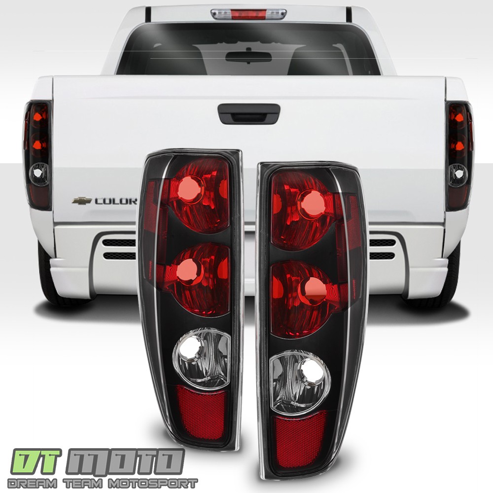 Black 2004-2012 Chevy Colorado GMC Canyon Pickup Tail Lights Lamps Left+Right
