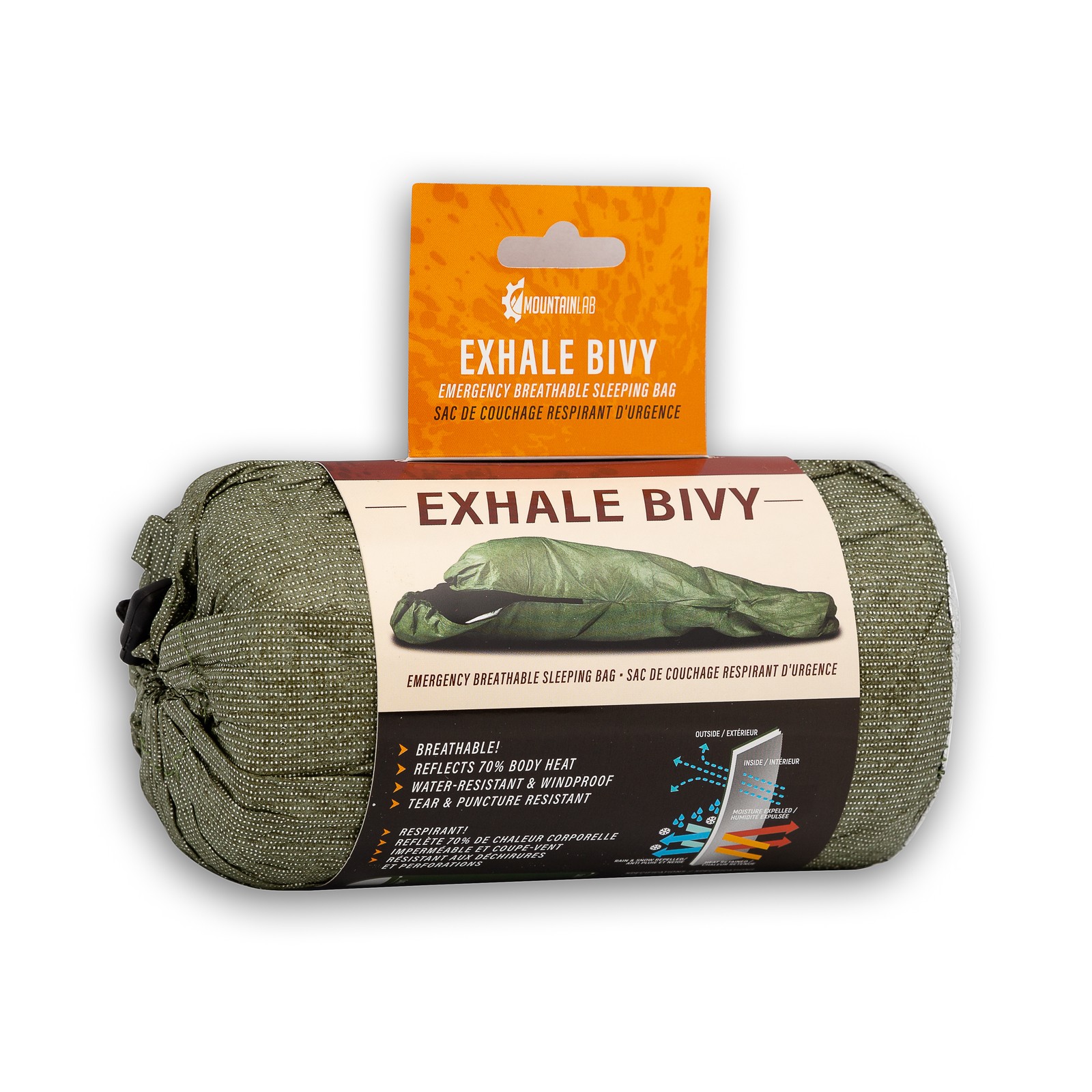 Mountain Lab Exhale Breathable Waterproof Emergency Bivy Sack NASA Material