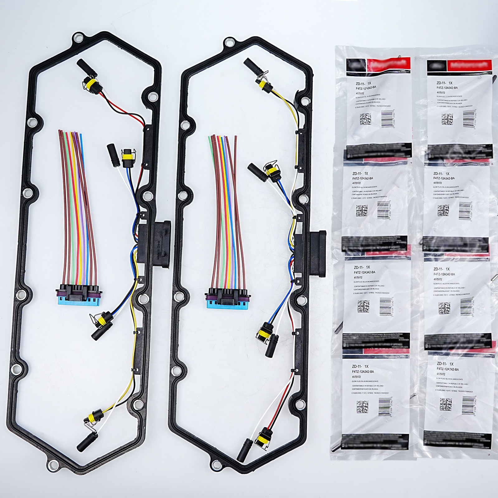 For 98-03 Ford 7.3L Powerstroke Diesel Valve Cover Gaskets Harness & 8 Glow Plug For 98-03 Ford 7.3L Powerstroke Diesel Valve Cover Gaskets Harness & 8 Glow Plug