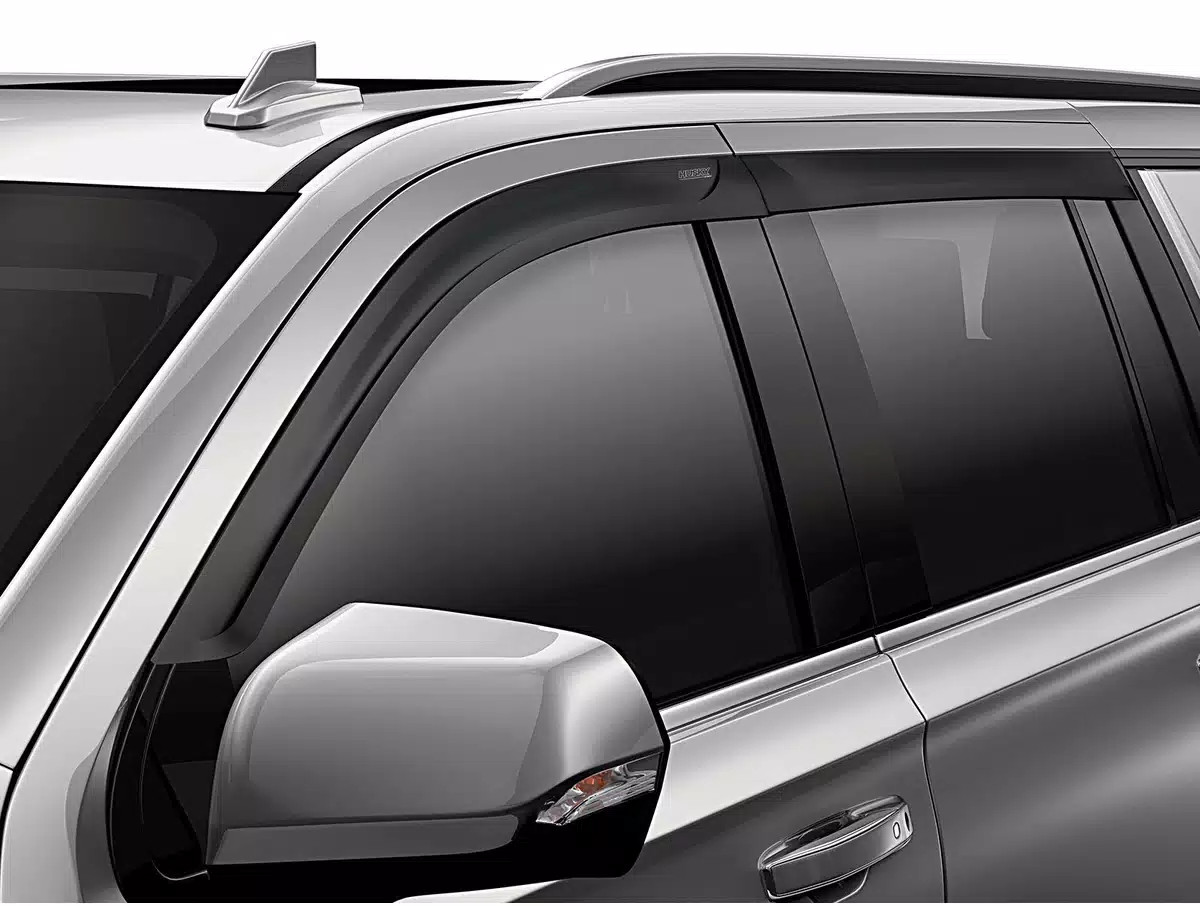 Husky Low Pro Ventvisor Matte Blk Fits 21-25 Esclde ESV/Sbrbn/Yukn XL 4p O/S Mnt