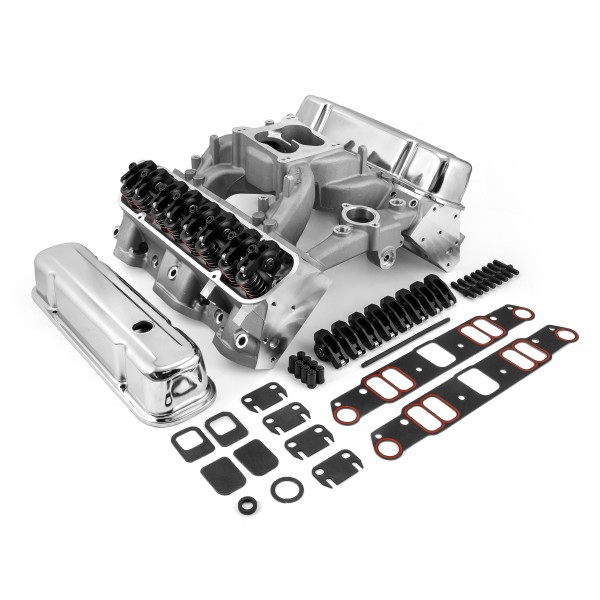 Pontiac 400 455 Ram Air IV Hyd FT Cylinder Head Top End Engine Combo Kit [Black]