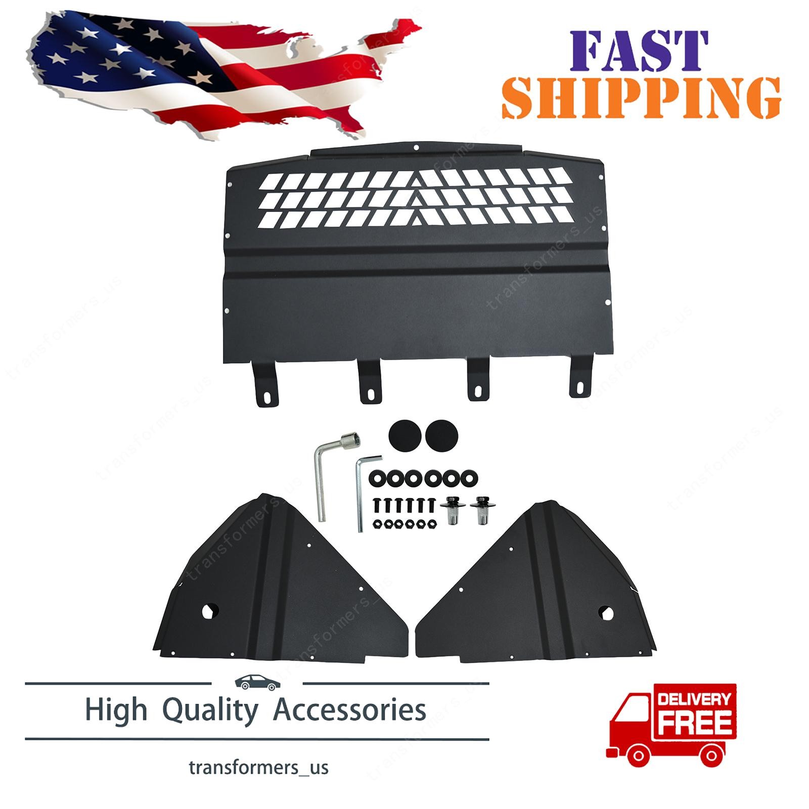 For Mercedes-Benz C63 AMG GLC63 AMG 2015+Oil Cooler Skid Plate Underhood Shield