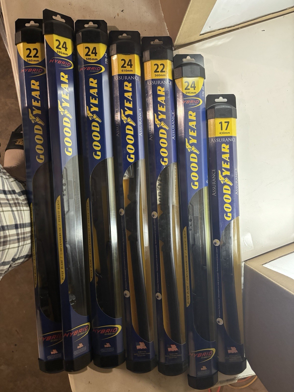 Lot Of 7 Good Year Windshield Wipers Variety Of Sizes Lot Of 7 Good Year Windshield Wipers Variety Of Sizes