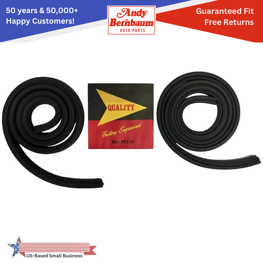For 1960-1966 Chrysler Roof Rail Weatherstrip Rubber Gasket Seal Set