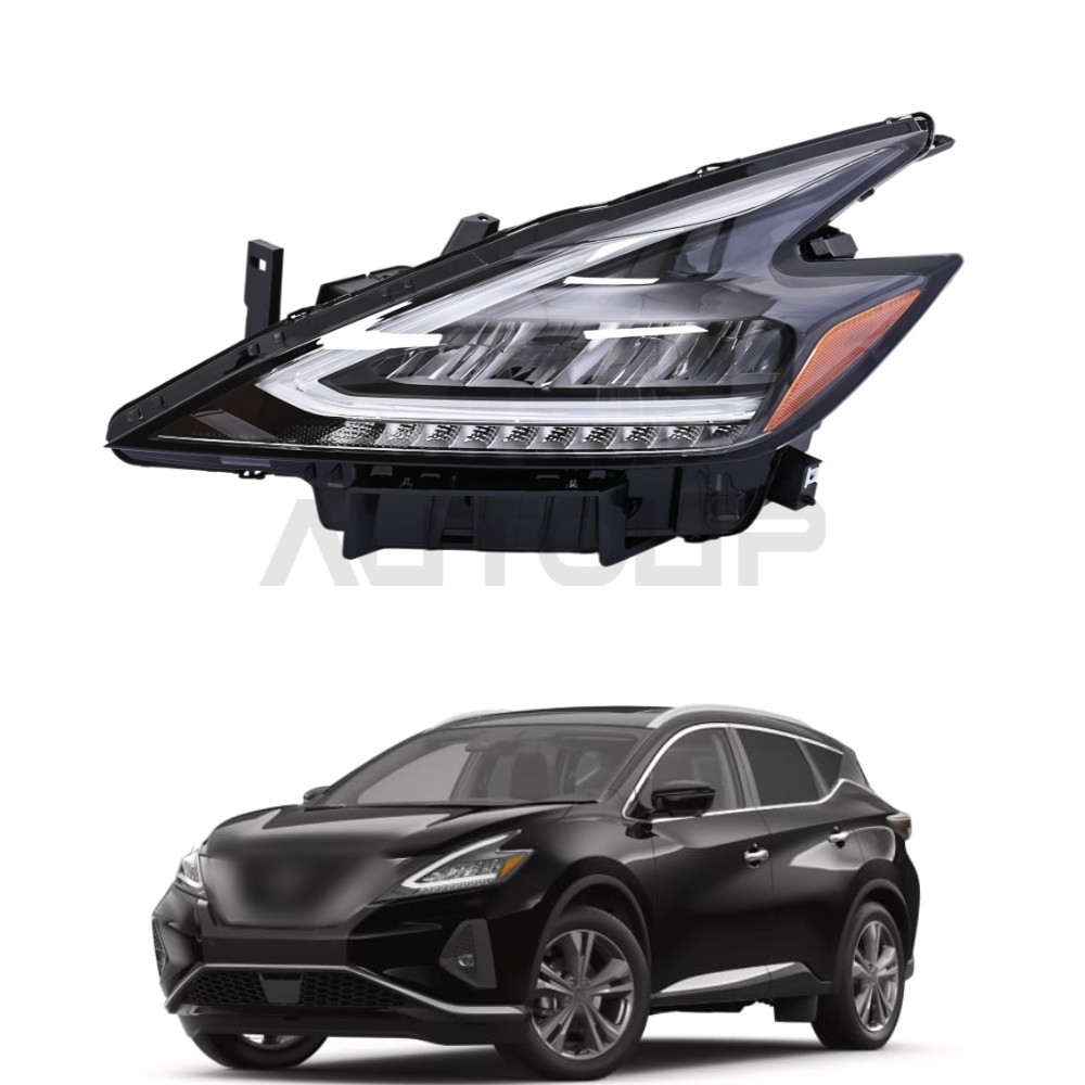 For 2022-2024 Nissan Murano Full LED Left Headlight Assembly Black 26060-9UF0E