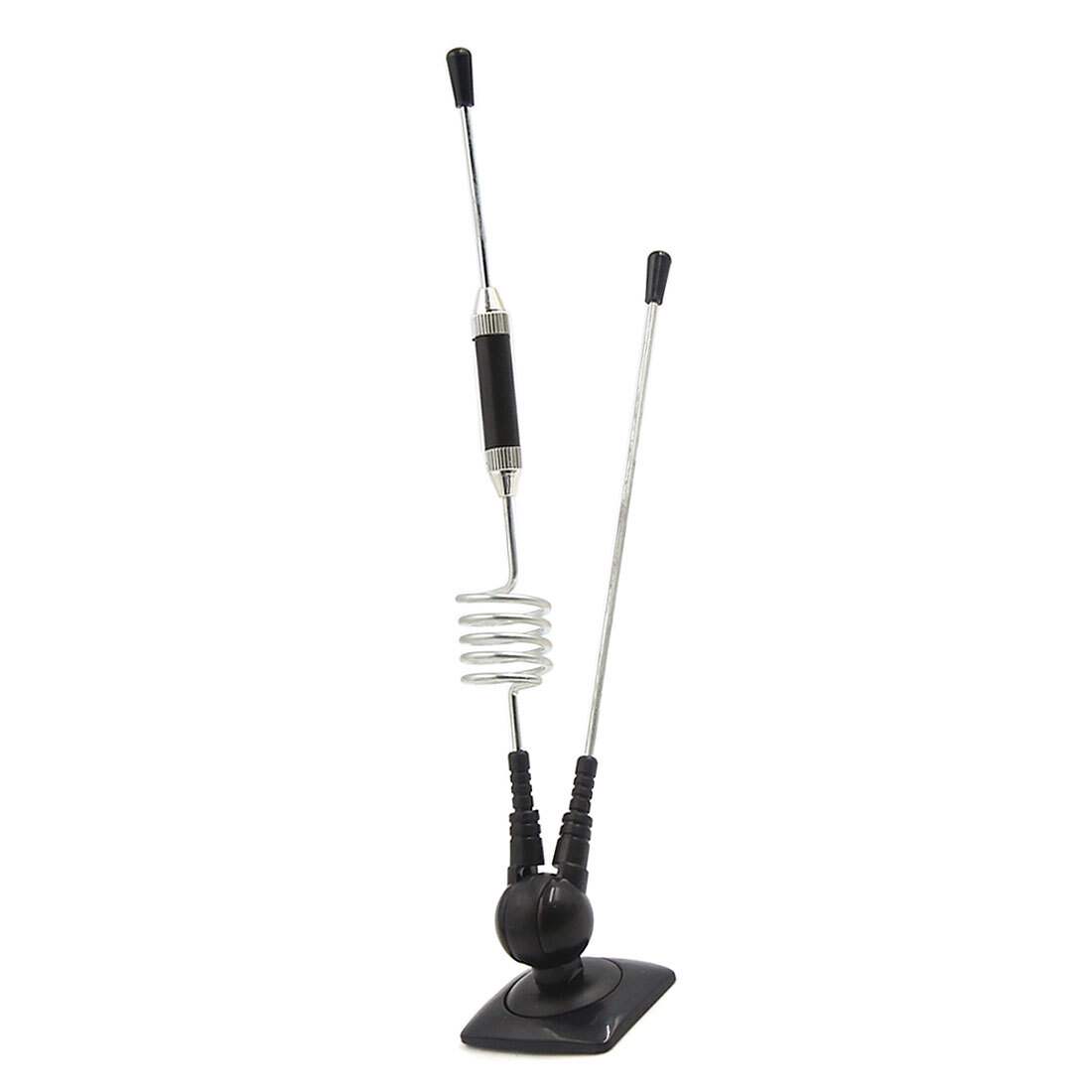 NEW Universal Black Silver Tone Adjustable Decorative Antenna Fits Car Vehicle