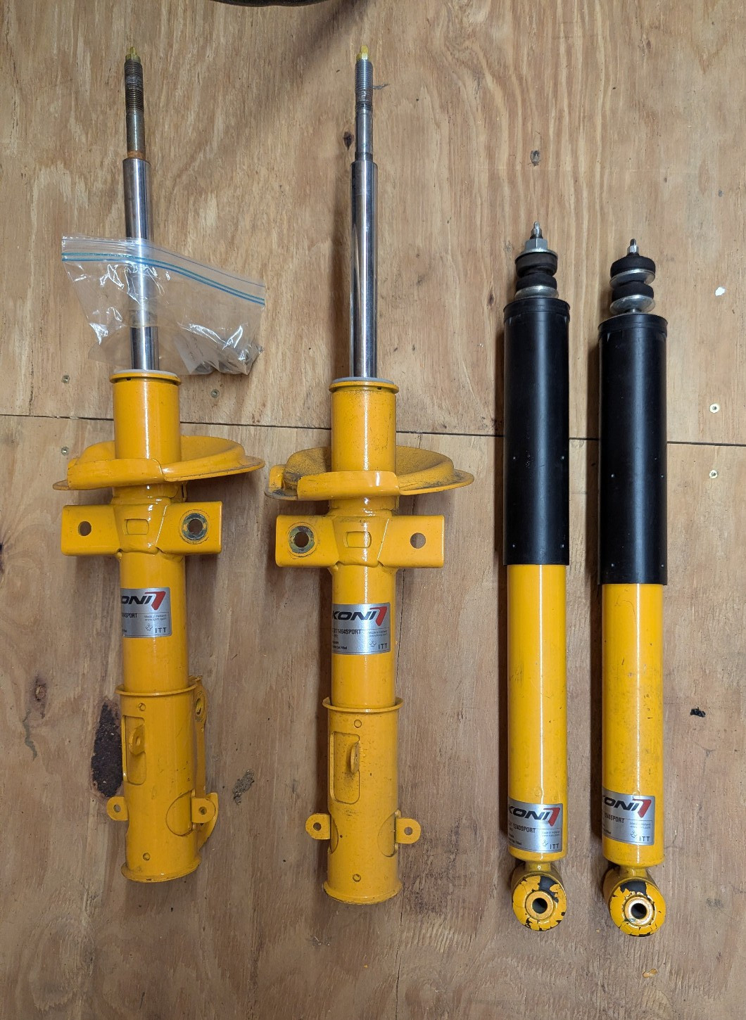 Koni 8741-1494SPORT 8241-1240SPORT Yellow Front&Rear Struts&Shocks Mustang S197