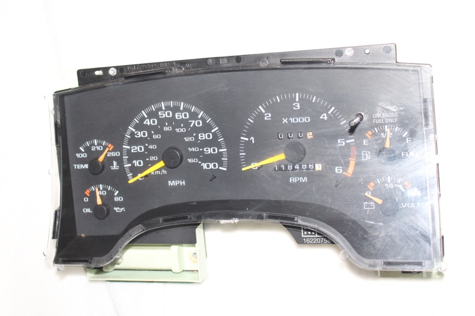 95-97 Chevy S10 BLAZER Gmc SONOMA Instrument Cluster GAUGES CKH 118K 2WD Auto