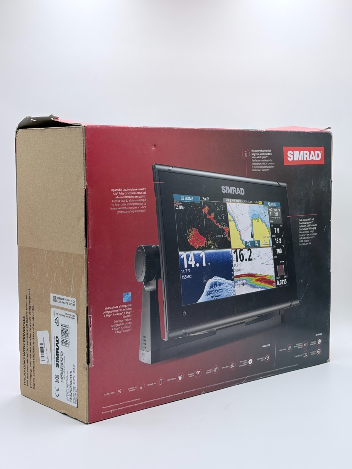SIMRAD GO9 XSE COMBO ACTIVE IMAGING 3-IN-1 TM DUCER 000-14840-002 BRAND NEW 