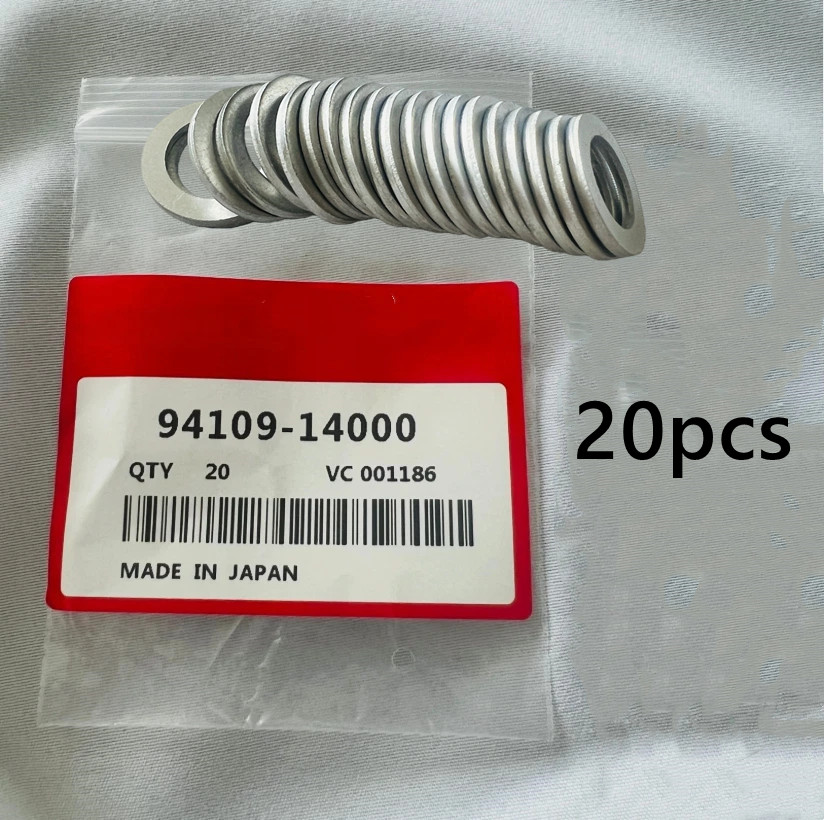 20pcs 14MM OIL DRAIN PLUG CRUSH WASHERS 94109-14000 FOR HONDA/ ACURA NEW