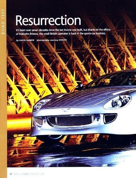 2006 Invicta S1-320 S1 Original Car Review Report Print Article J964