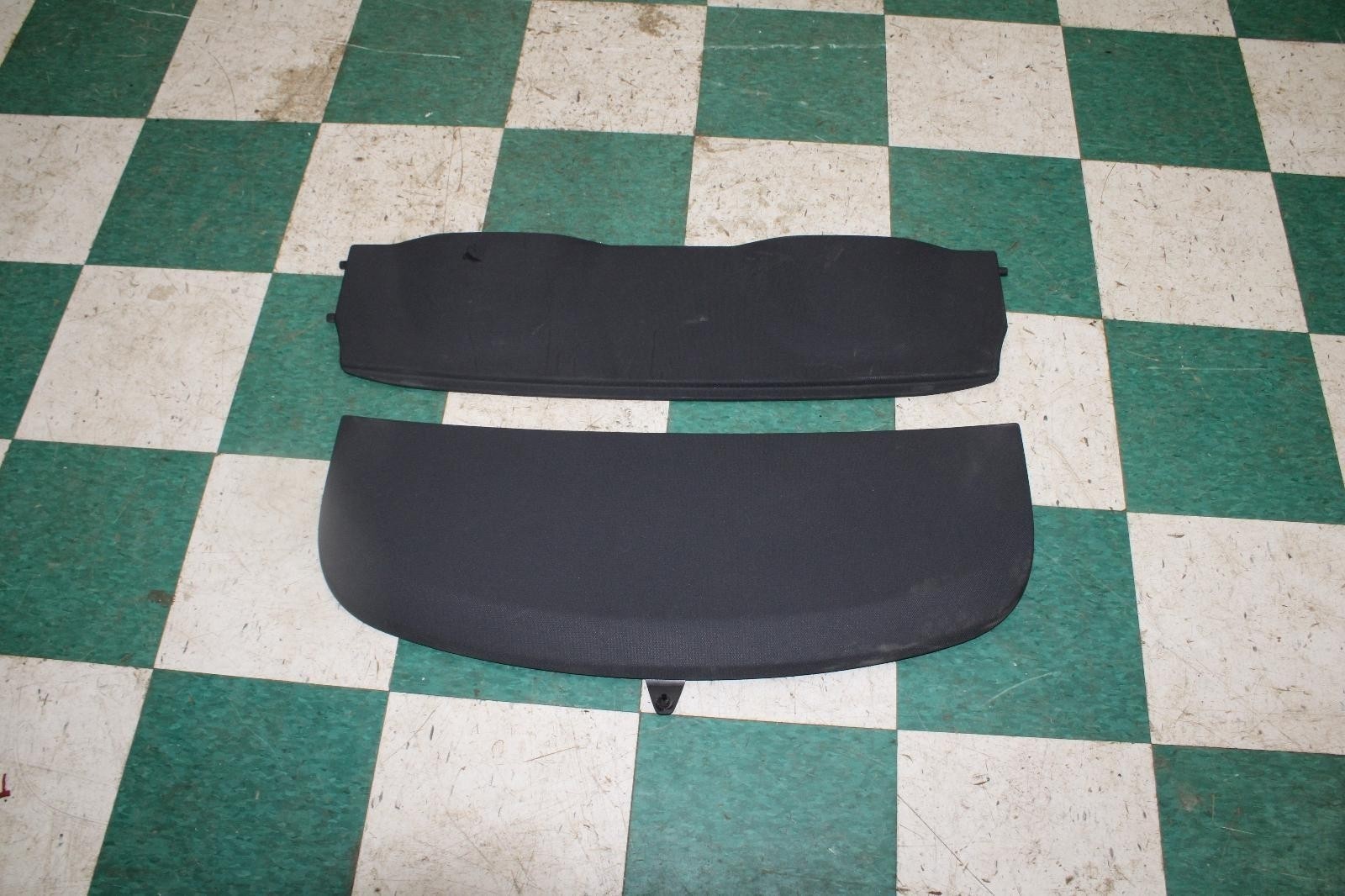 16-23 Audi TT Coupe Rear Black Back Trunk Parcel Shelf Cargo Cover Trim Pair Set