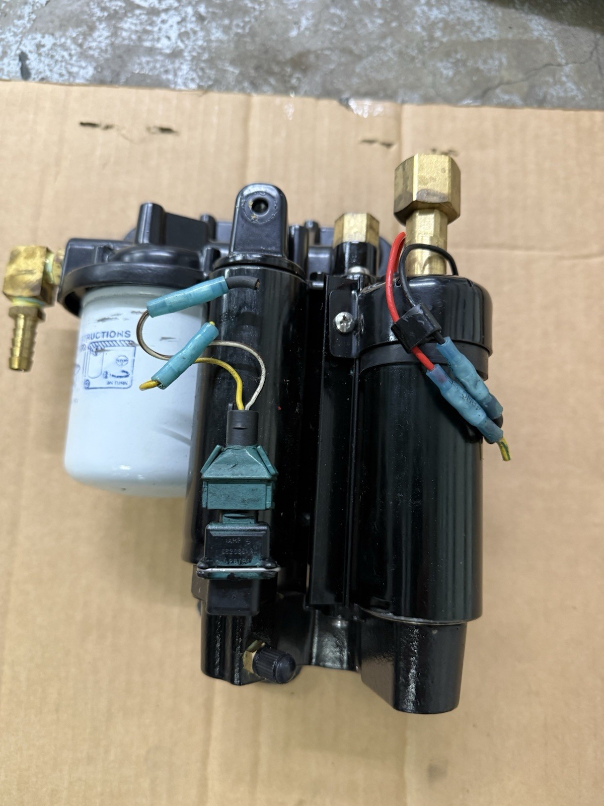 Fuel pump, Volvo Penta 5.0 Fuel injection twin electric fuel pump pod and cooler
