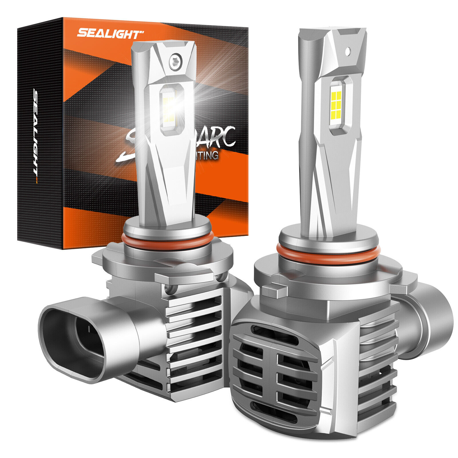 2 pcs 9005 HB3 LED Headlight Bulbs Kit 6500K White 22000LM H Beam SEALIGHT