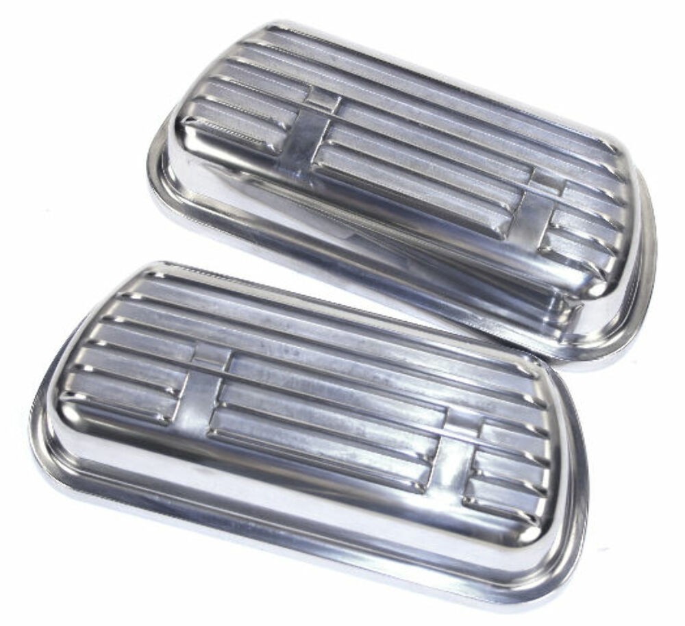 Empi 9138 Clip-On Finned Aluminum Valve Covers W/Gaskets for VW Bug Buggy Sand R