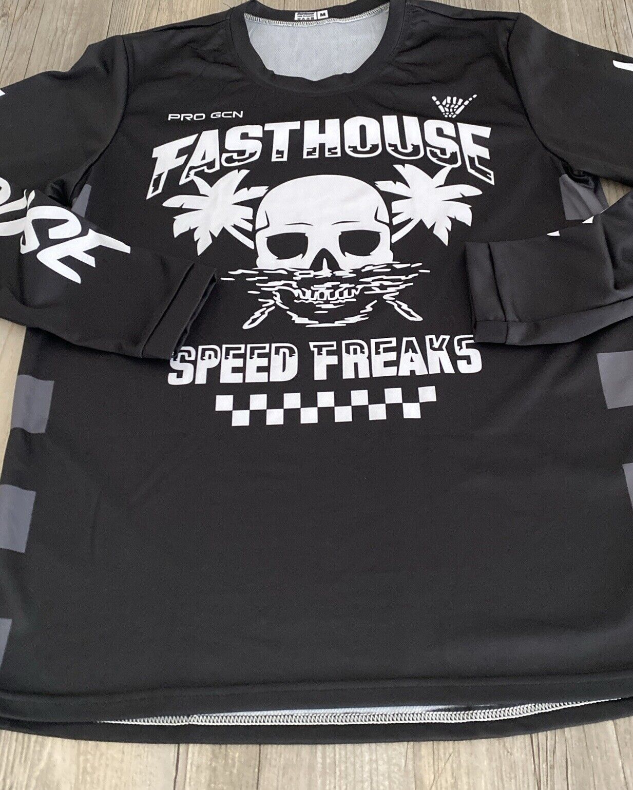 Fasthouse Mens Motorcross Jersey T Shirt Speed Freaks Long Sleeve Medium