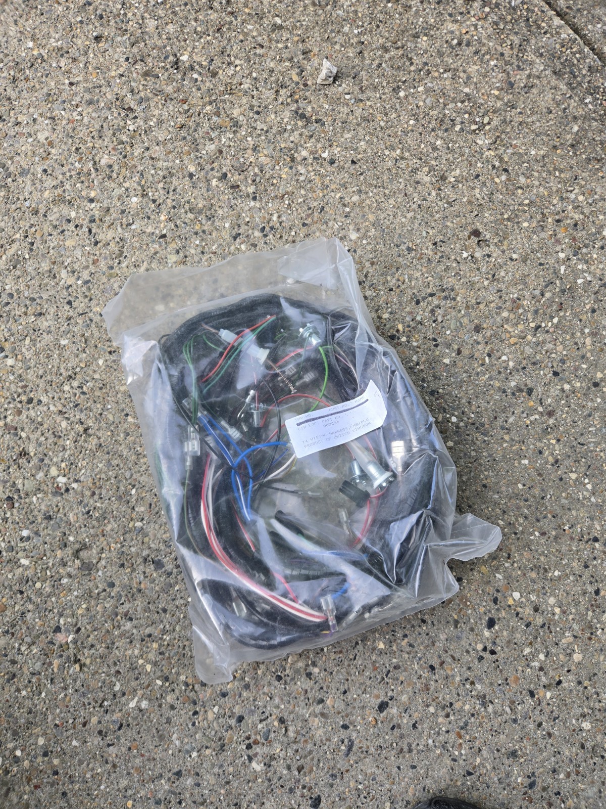 Triumph TR4A Main Electrical Wire Harness Black NEW