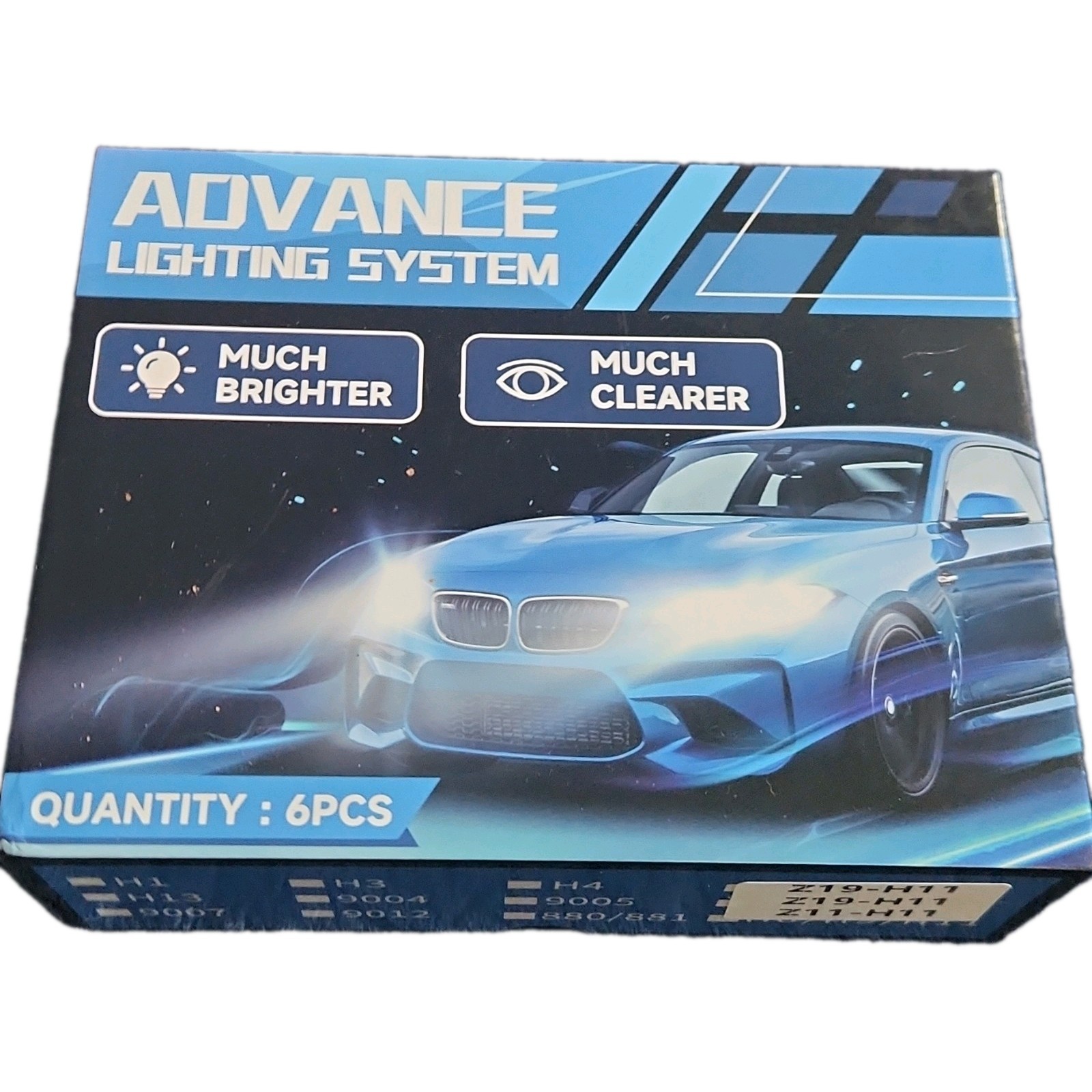Advance Lighting System 6 Piece Set Z19/ H11 Much Brighter Much Clearer