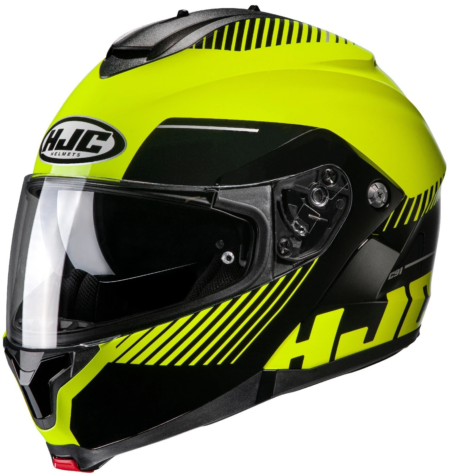 HJC Adult\'s C91 Prod Motorcycle Helmet MC-3H Size 2XL- 0847-1113-08