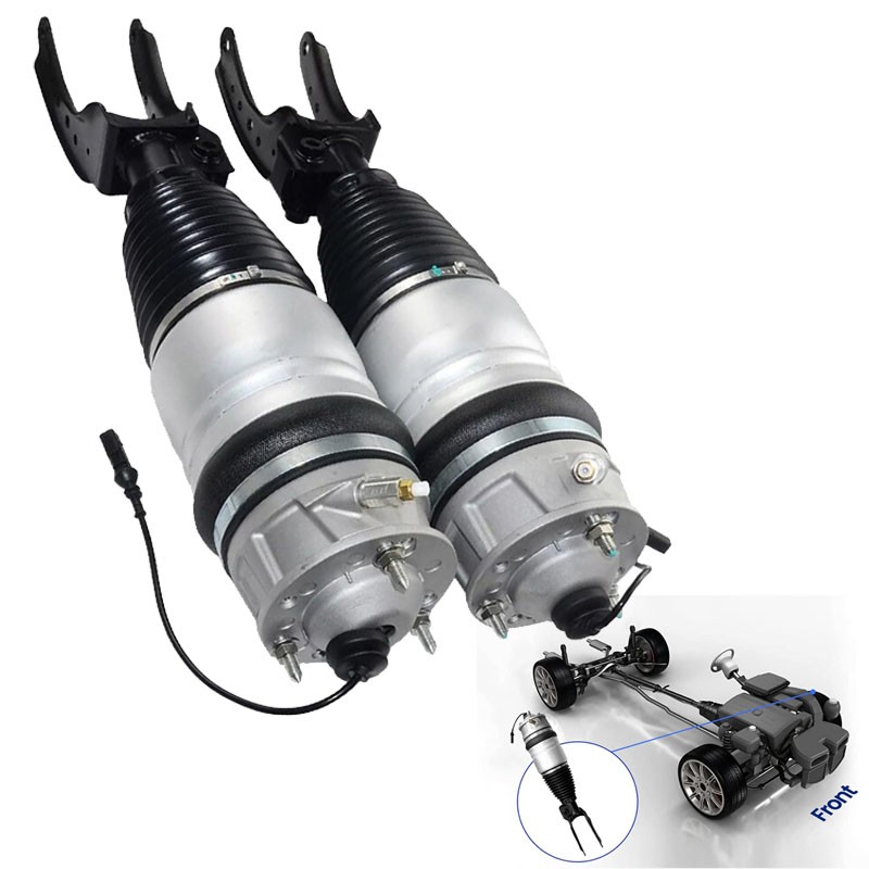 2xFront Left Right Air Suspension Shock Struts For 2011-2018 Porsche Cayenne 92A