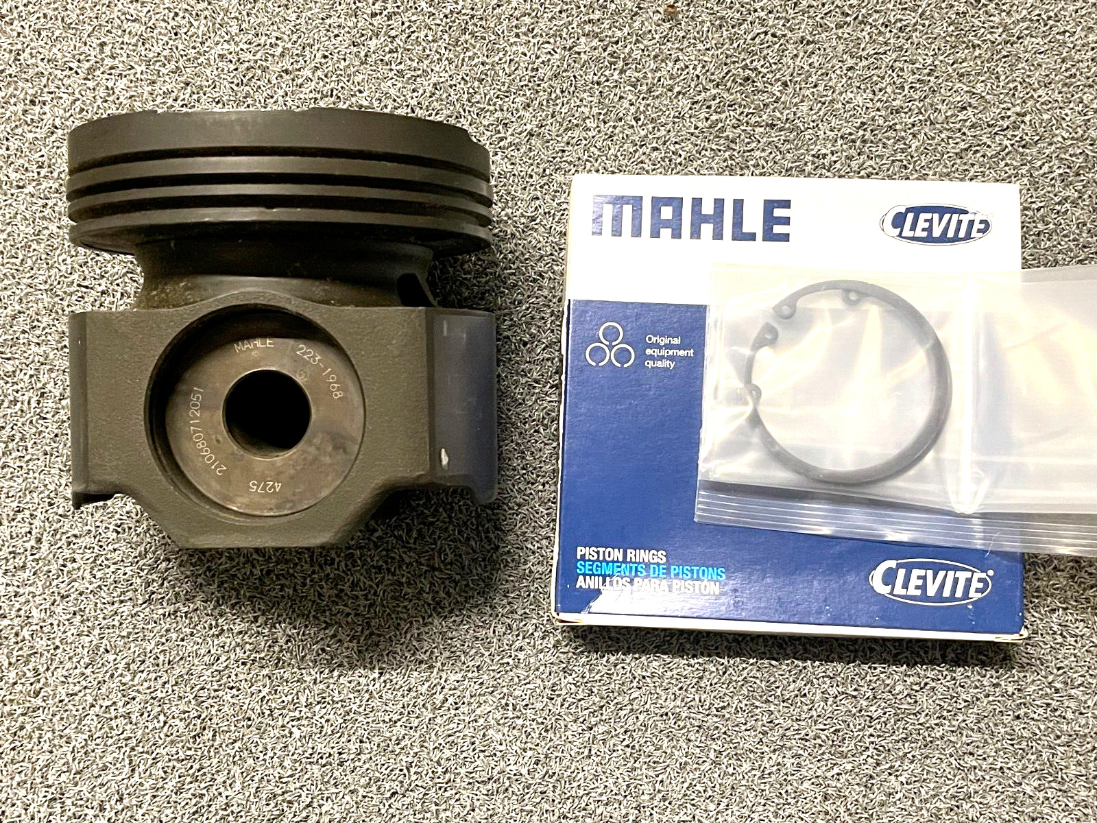 Mahle Clevite 225-3973 Piston With Rings For Cummins