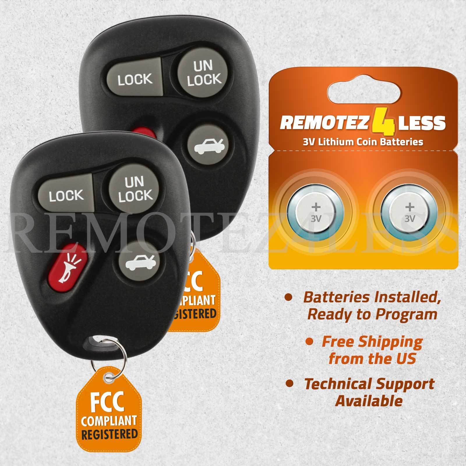 2X Replacement Keyless Entry Car Remote Key Fob Control Beeper for ABO1502T