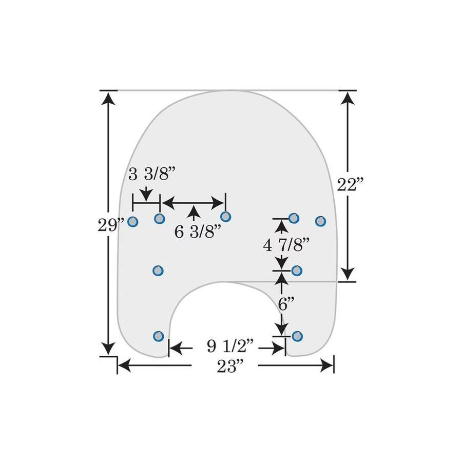 Memphis Shades Standard Windshield For Harley With Factory Mounts - Clear, 19\