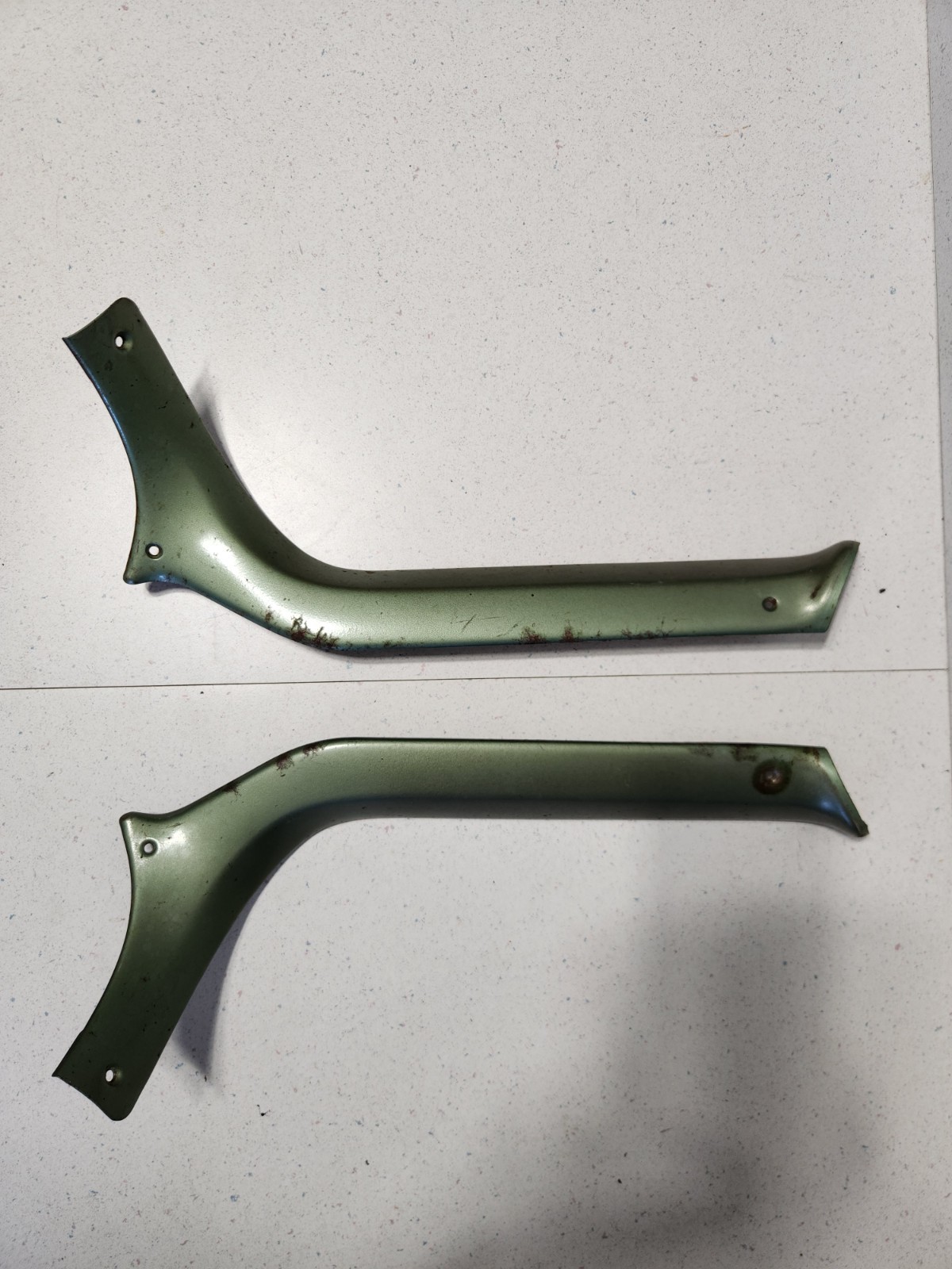 OEM 1957 1958 1959 Plymouth Plaza Savoy Inner Windshield A-Pillar Trim Pair L R