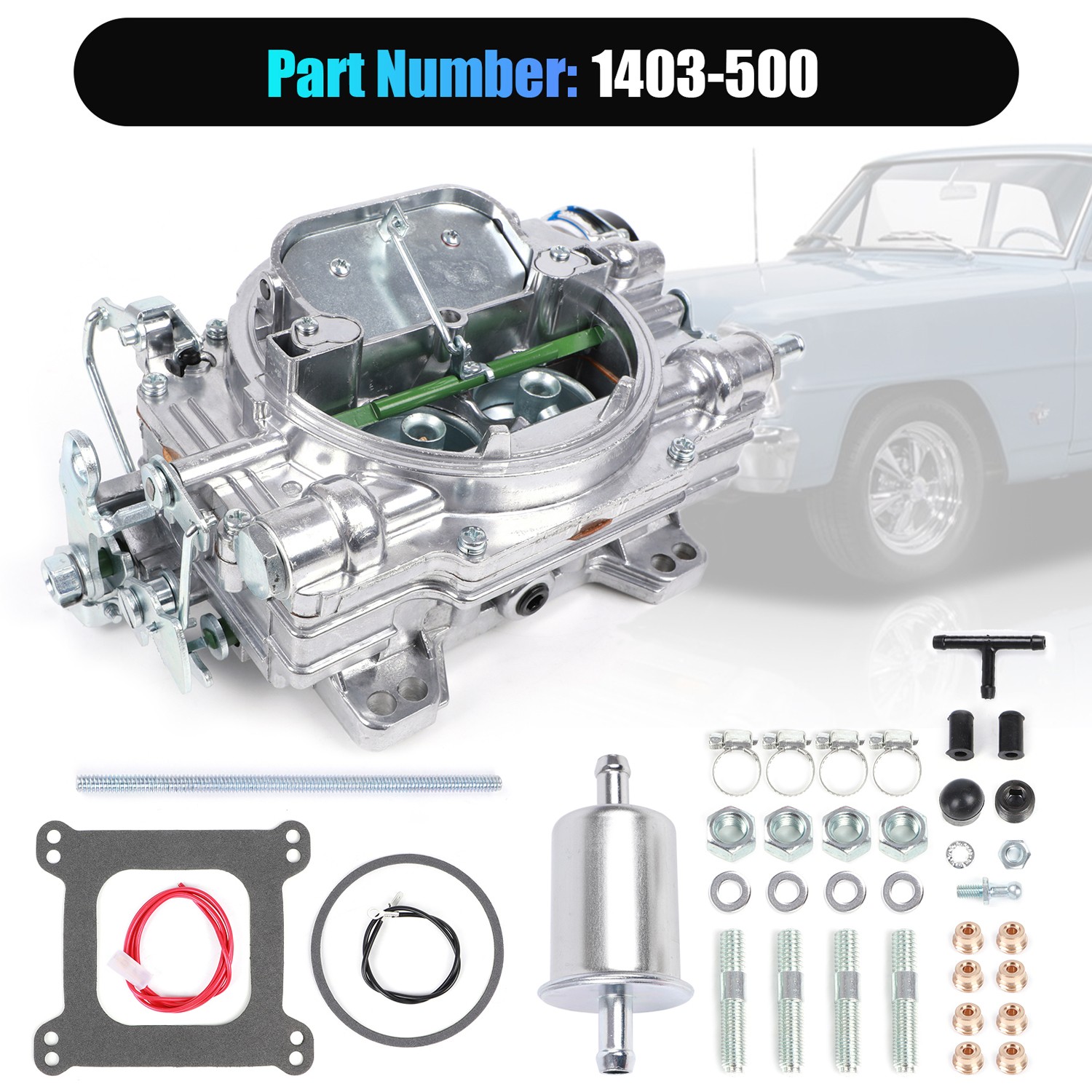 Edelbrock Remanufactured Carburetor 500 CFM Electric Choke  #1403 New