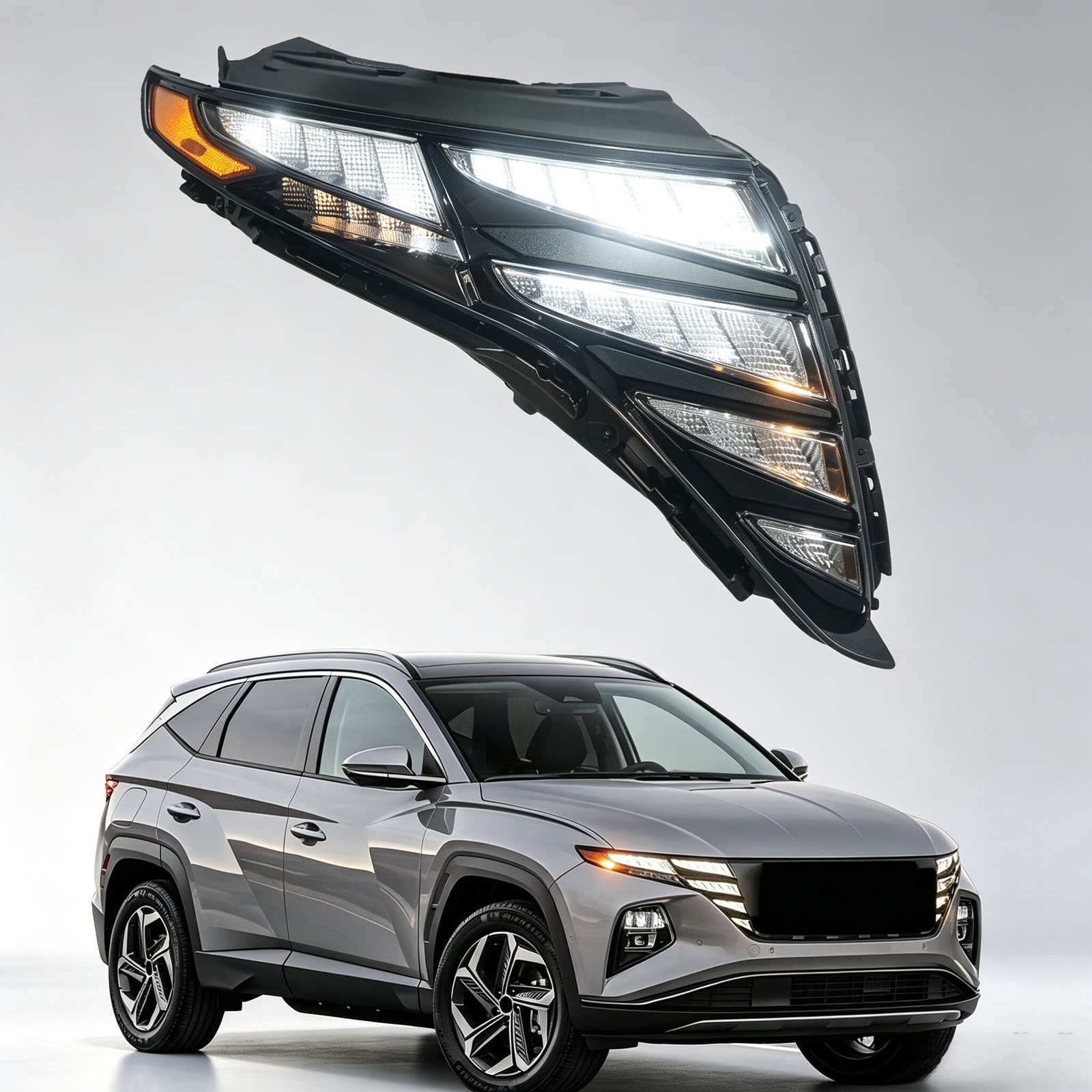 For Hyundai Tucson 2022-2024 LED DRL Headlight Lamp Passenger Side 92208-CW010
